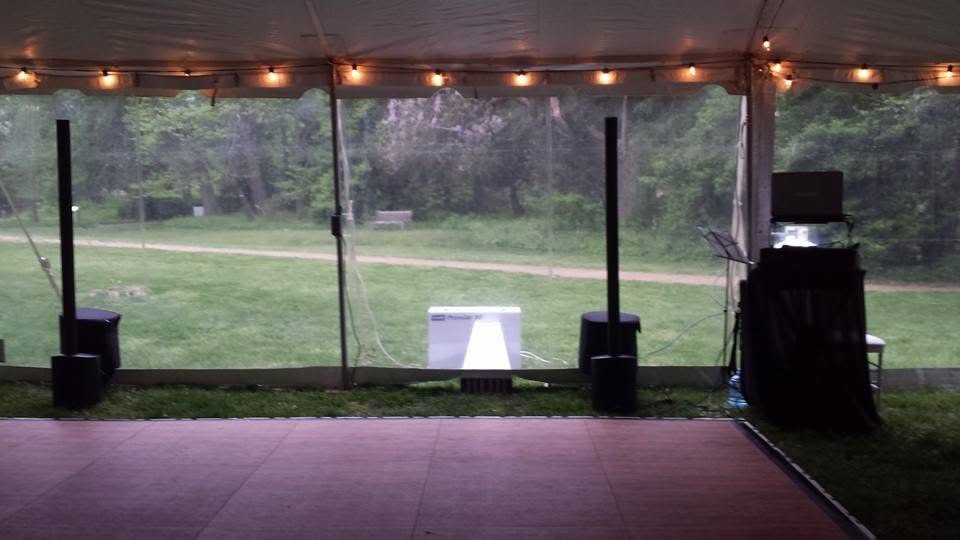 Jenna and Cole’s wedding, photo 3 — the reception tent
